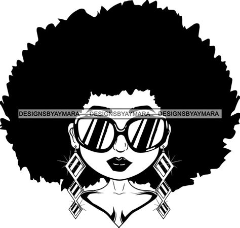 afro lili black girl woman sunglasses big eyes earrings glamour queen designsbyaymara