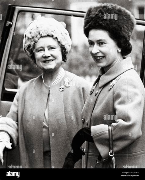 Queen Elizabeth Ii And The Queen Mother In 1968 Stock Photo 19512510