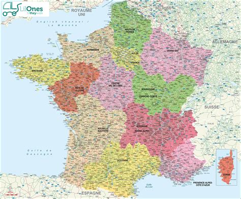 Départements, carte coronavirus france, carte par département, . carte de france avec les départements et régions - Les ...