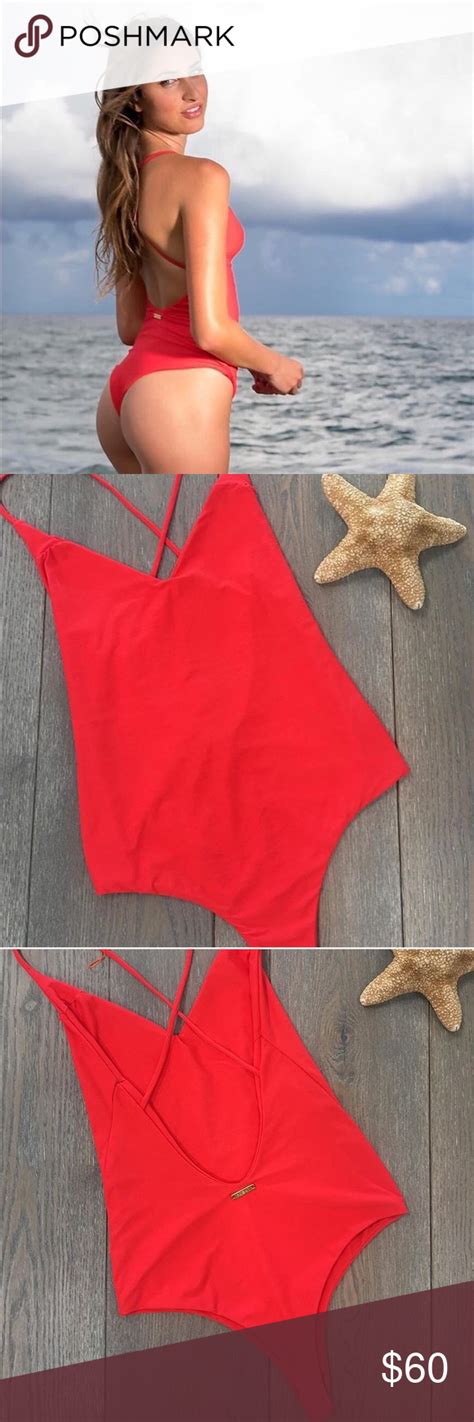 ️sexy Red One Piece Bathing Suit 👙 Bathing Suits Beach Outfit Women