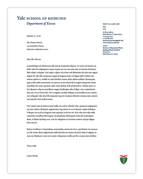 Special event letters address fundraising needs for specific events or projects. Letterhead > Office of Communications | Yale School of Medicine