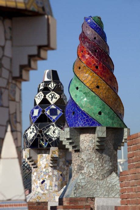 This Reminds Me Of A Chinese Fragment Building Chimneys Palau Güell