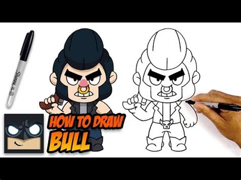 Brawl stars 500 trophy bull showdown god challenge! How to Draw Brawl Stars | Bull - YouTube