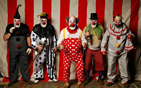 Wallpaper Five Clowns Circus Clowns Background 1920x1200 Wallpaper