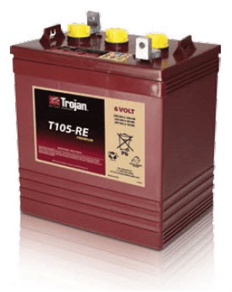 Trojan Premium 6v Deep Cycle Lead Acid Battery T125 Pursolar