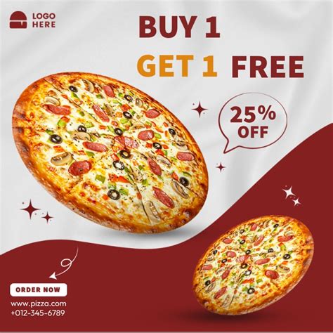Copy Of Buy 1 Get 1 Promo Pizza Postermywall