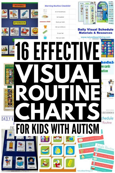 Visual schedules, or visual daily routine charts, are a wonderful way to help ease transitions and reduce meltdowns for children. Visual Routine Chart For Kids With Autism: 16 Ideas for ...