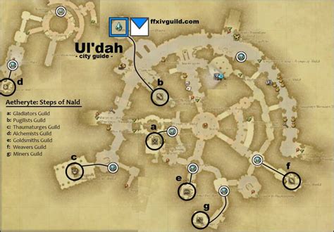 Ffxiv Maps Of City And Guilds Ffxiv Guild
