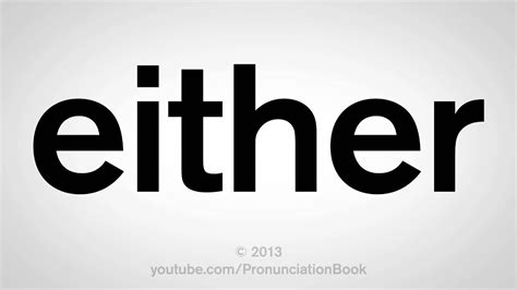 Sbnews for mac os x; How to Pronounce Either - YouTube
