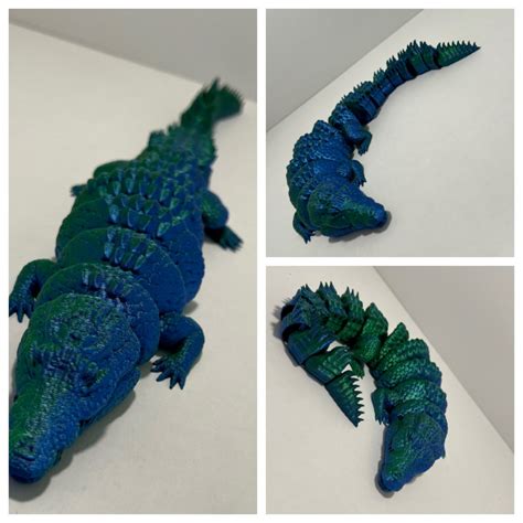 3d Print Of Giant Crocodile Articulated By Janberlin