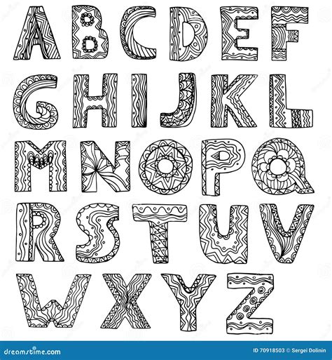 Doodle Letters Alphabet