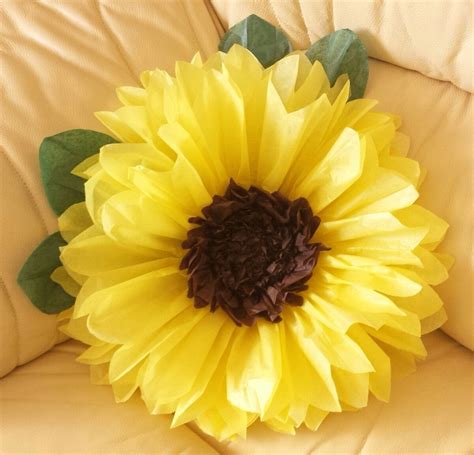 Sunflower Craft With Tissue Paper Papercraft Essentials