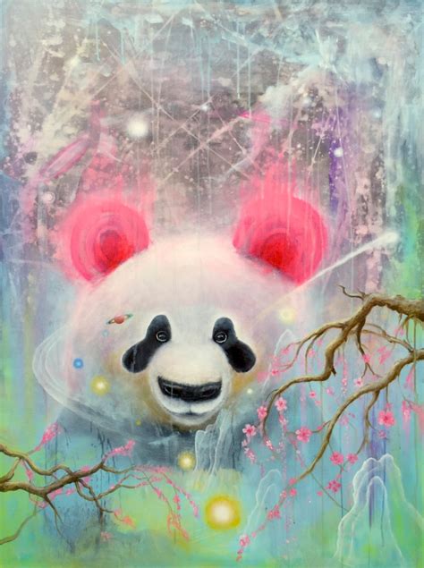 Panda Art Print Bear Panda Bear Surrealism Surreal Art Etsy