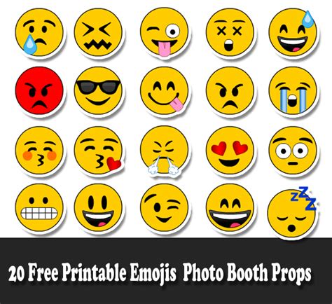 Free Emoji Printables Collection Mandys Party Printables