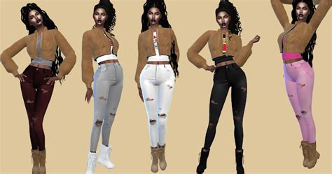 Darleen Leather Pants At Teenageeaglerunner Sims 4 Updates