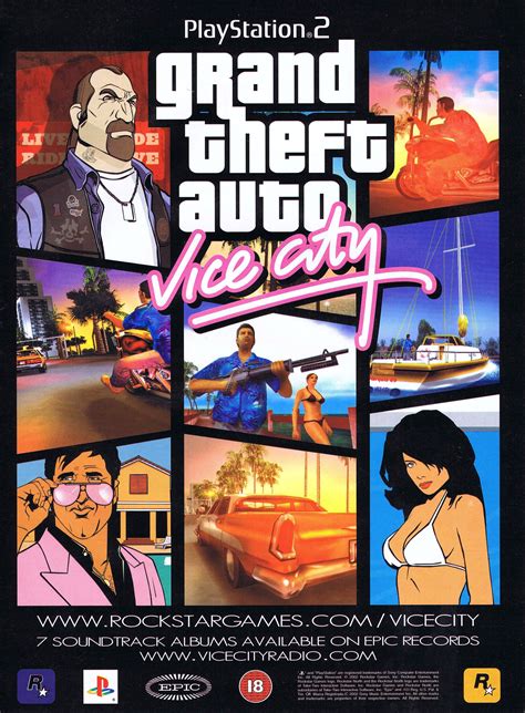 Grand Theft Auto Vice City Playstation Ps Sided Poster Map My XXX Hot Girl