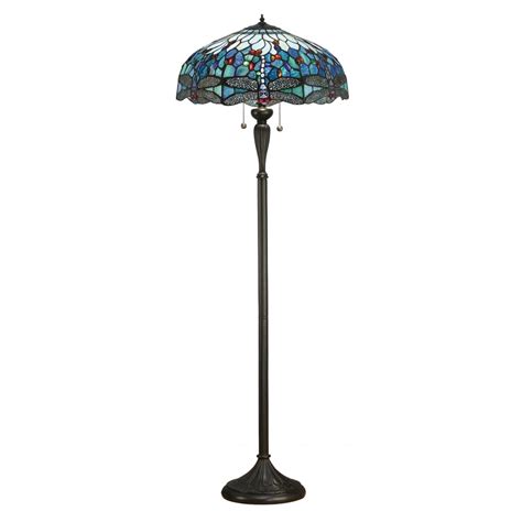 Blue lamp hosts concerts for a wide range of genres. Blue Dragonfly Tiffany Floor Lamp with Art Glass Shade on ...