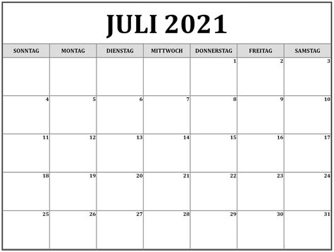 Download july 2018 calendar as html, excel xlsx, word docx, pdf or picture. Kalender Juli 2021 Vorlage | The Beste Kalender
