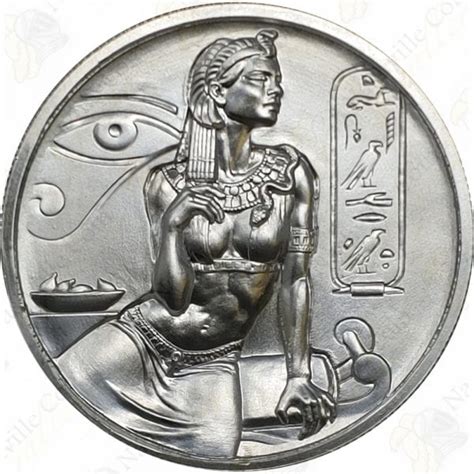 Elemetal Egyptian Gods 2 Oz 999 Fine Silver Round Cleopatra Sku
