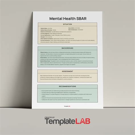 13 Blank Sbar Templates Word Pdf Templatelab