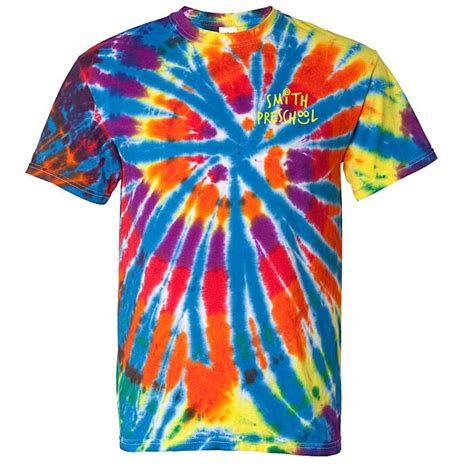 Tie Dyed Rainbow Cut Spiral T Shirt 119429
