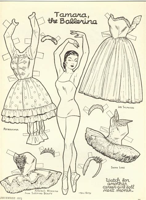 Ballerina Paper Dolls Printable