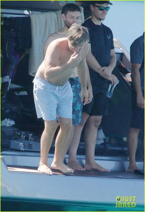 Still married to his wife jennifer meyer? Leonardo DiCaprio & Nina Agdal Lounge on Yacht with Tobey ...