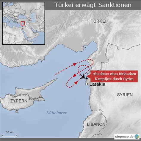 stepmap türkei erwägt sanktionen landkarte für syrien
