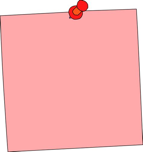 Pink Sticky Pad Clip Art At Vector Clip Art Online Royalty