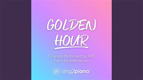 Golden Hour Shortened Originally Performed By Jvke Youtube Music