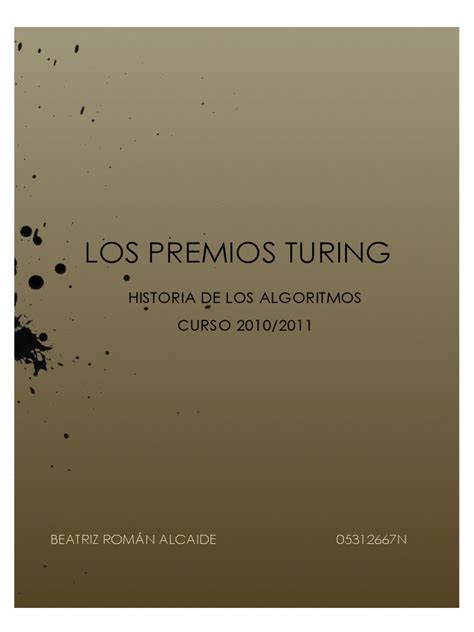 Premios Turing | Alan Turing | Ciencias de la Computación