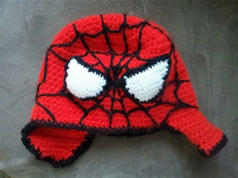 Spiderman Crochet Hat Spiderman Winter Hats Crochet Hats Beanie