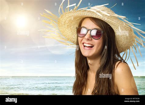 Girl With Straw Hat Hi Res Stock Photography And Images Alamy