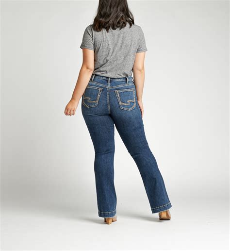 Calley Super High Rise Bootcut Plus Size Jeans Silver Jeans Us