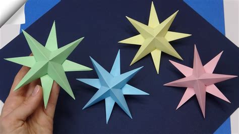 How To Make A Paper Star For Christmas Christmas Decorations With