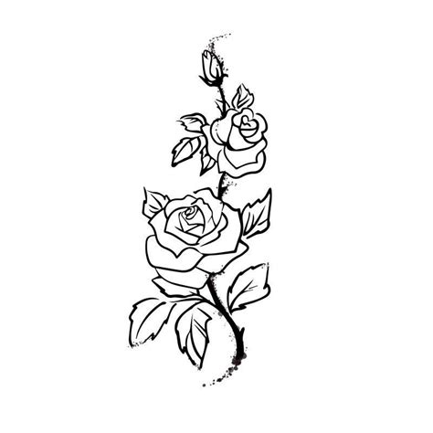 Flowers are symbols of beauty. Line Art Rose | Palm size tattoos, Rose line art