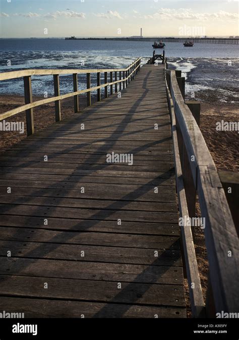 Wooden Jetty At Southend On Sea In Essex England Stock Photo Alamy