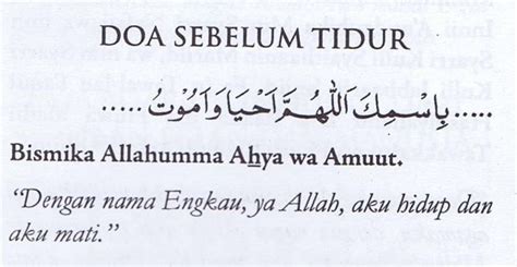 Doa Mau Tidur Islam Dan Artinya - Nusagates