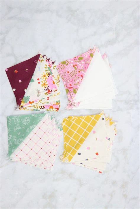 Easy Half Square Triangles Baby Quilt Sewing Tutorial Baby Quilts