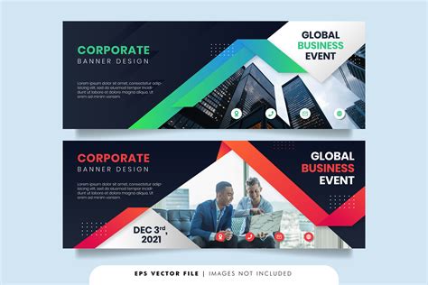 Geometric Business Banner Design Graphic By Distrologo · Creative Fabrica