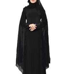 Where to buy pakistani designers clothes online. Black Color Lycra And Chiffon Abaya Burkha With Black ...