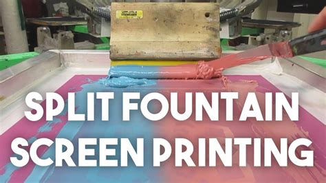 Screen Printing Split Fountain T Shirts Three Colors With One Screen