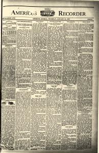 Verlie mae tatum marshall 6/22. Americus Weekly Recorder Archives, Jan 31, 1889, p. 1