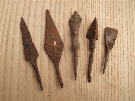 Ancient Arrowheads Of War Historical Viking Artifacts Period Etsy