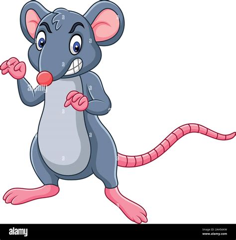 Cartoon Illustration Ugly Rat Standing Hi Res Stock Photography And
