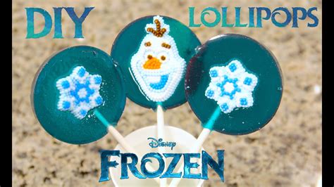 Diy Disney Frozen Lollipops How To Make Homemade Lollipops Easy Youtube