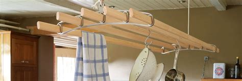 Vind fantastische aanbiedingen voor ceiling drying rack. Wäscheleinen 6 Lath Wooden Hanging Clothes Drying Rack Or ...