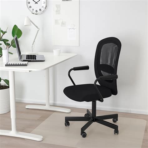 Get the best deals on ikea office chairs. FLINTAN/NOMINELL - office chair with armrests, black ...