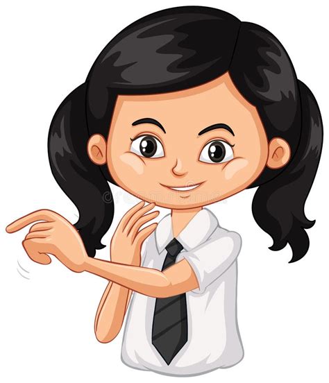 Girl Pointing At Little Boy Stock Vector Illustration Of Signal