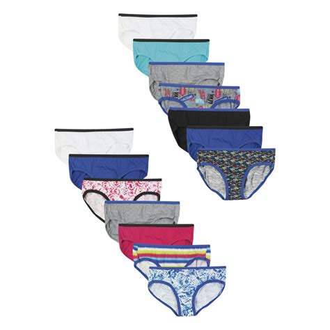 Hanes Hanes Girls Underwear 14 Pack Hipster Tagless Super Soft Cotton Panties Sizes 4 16